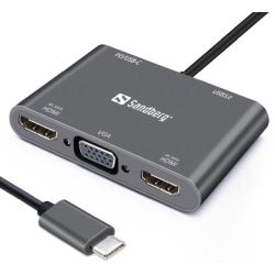 Sandberg 136-35 USB-C 5-in-1 PD 100W DisplayDock (136-35)