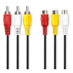 Composite-Videokabel | 3x Cinch-Stecker | 3x Cinch Buc (CVGL24305BK20)