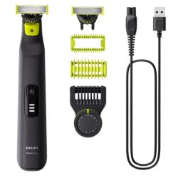QP6542/15 OneBlade Pro Face+Body Bartschneider schwarz (QP6542/15)