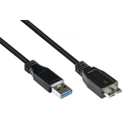 Good Connections USB3.0 Kabel A-Micro B schwarz 3m (2710-MB03)