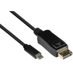 Good Connections  Adapterkabel USB-C an DP1.2 schwarz 1m (GC-M0105)