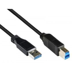 Good Connections USB3.0 Kabel A-B schwarz 0,2m (2710-S002)