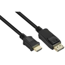 Good Connections Kabel DP1.2-St.-HDMI1.4b-St. schwarz 1m (DP-HDMI1)