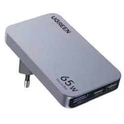 Nexode Pro 65W USB-C Ladegerät 3-Ports Ultra-Slim GaN grau (25356)