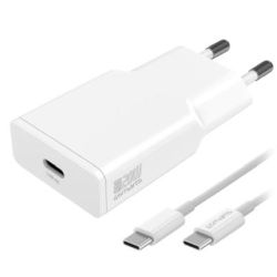 4smarts Ladegerät PDPlug Slim 20W GaN 1C + USB-C Kabel 1,5 m (541121)