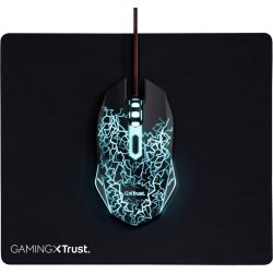 GXT Gaming Maus + Mousepad schwarz (24752)