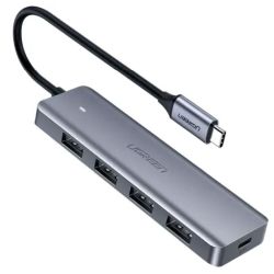4-port USB 3.0 Hub grau USB-C 3.0 (70336)
