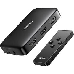 4K 3-port HDMI-Switch schwarz mit Fernbedienung (80125)