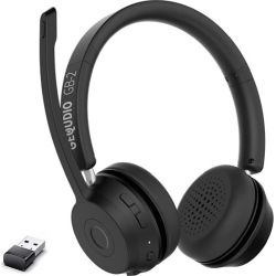 GEQUDIO GB-2 Bluetooth Headset schwarz + USB-Adapter (WA9704)
