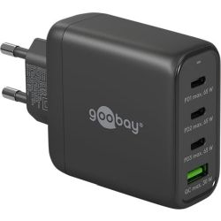 Goobay USB-C PD GaN Multiport-Schnellladegerät 68W schwarz (64819)