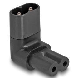 Delock Netzadapter IEC 60320 - C8 auf C7, Stecker / Buchse, 2, (80470)