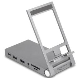 Dockingstation 4K grau mit Halterung für Tablet (88199)