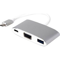 Adapter USB-C zu VGA/USB silber (15093)