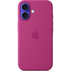 Apple Silikon Case mit MagSafe fuchsia für iPhone 16 (MYY53ZM/A)