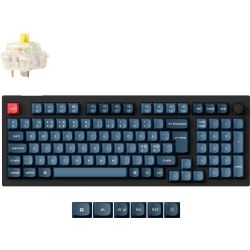 V5 Max 96% Wireless Tastatur schwarz/blaugrau (V5M-D4-DE)