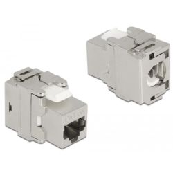 Delock Keystone Modul RJ45 Buchse zu LSA Cat.6A 180° werkzeug (87036)