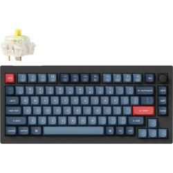 V1 Max Carbon Black Wireless Tastatur schwarz/blau (V1M-D4-DE)