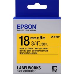 Epson LK-5YBP Beschriftungsband 18mm schwarz auf gelb (C53S655003)