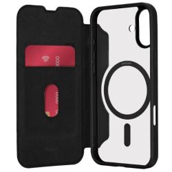 Book Mag Case schwarz für Apple iPhone 16 (PUIPC1661BKMAGBLK)