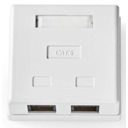 Netzwerk-Wanddose | An der Wand | 2-Port port(s) | UTP C (CCGB89110WT)