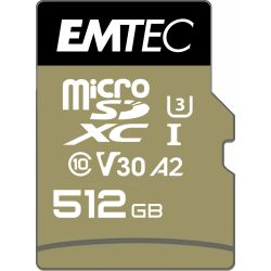 SpeedIN PRO R100/W100 microSDXC 512GB Speicherkarte (ECMSDM512GXC10SP)