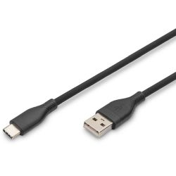 USB C Kab. C/ST<>A/ST 2M Si. (AK-300340-020-S)