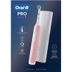 Oral-B PRO Series 1 CrossAction pink mit Etui (8001090914217)