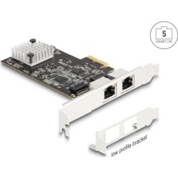 5G LAN-Adapter PCIe 3.0 x2 zu 2x RJ-45 (81261)