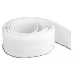 DELOCK Geflechtschlauch mit Klettverschluss 5 m x 19 mm weiß (20817)