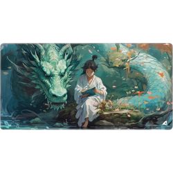 Skiller SGP40 D8 Mousepad big green dragon + girl (4044951042555)