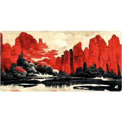 Skiller SGP40 D11 Mousepad red black japan ink (4044951042586)