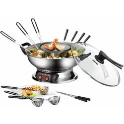 48746 Asia-Fondue Hot Pot silber/schwarz (48746)