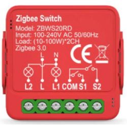 SmartLife Power Switch Schaltaktor 2x 100W (ZBWS20RD)