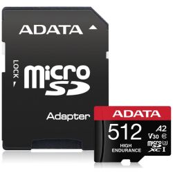 High-Endurance microSDXC 512GB Speicherkarte (AUSDX512GUI3V30SHA2-RA1)