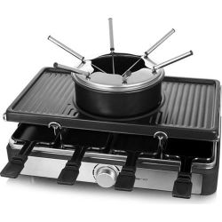 RG-124930 Raclette/Fondue silber/schwarz (RG-124930)