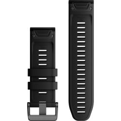 QuickFit 26 Silikon Ersatzarmband schwarz (010-13281-00)