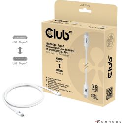 Club3D USB-C Kabel USB4 Gen4x2 80Gb/s 8K240Hz 1.2m weiß (CAC-1572)