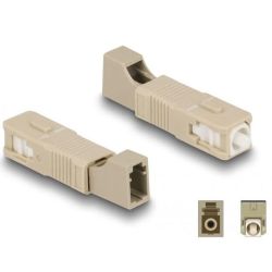 Delock DELOCK LWL Hybrid Kupplung SC Simplex St zu LC Bu beige (87942)