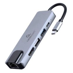 gembird USB Typ-C 5-in-1 Kombi-Adapter (A-CM-COMBO5-04)
