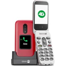 2880 4G Mobiltelefon rot/weiß ohne Netzteil (380563)