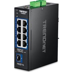 TRENDnet 9-Port Industrial 2.5G DIN-Rail Switch with 10G SF (TI-G5091)