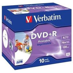 DVD R 4.7GB 16x printable 10er Pack Jewel Case (43508)