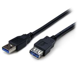 2M BLACK USB 3.0 MALE TO FEMAL (USB3SEXT2MBK)
