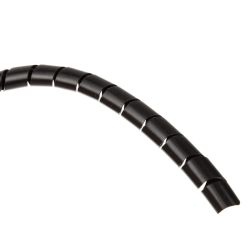 InLine Spiralband Kabelschlauch, 10mm x 10m, schwarz (59946L)