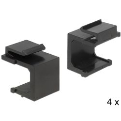 Delock Keystone Abdeckung schwarz 4er-Pack (86321)