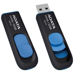 DashDrive UV128 64GB USB-Stick schwarz/blau (AUV128-64G-RBE)