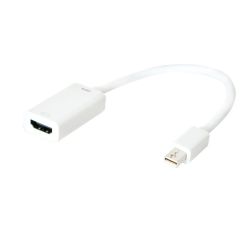 Adapter Mini DisplayPort Stecker zu HDMI Buchse weiß (CV0036B)