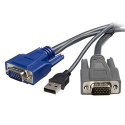 10 FT USB VGA 2-IN-1 KVM CABLE (SVUSBVGA10)
