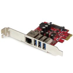 3 PORT PCIE USB 3.0 CARD + GBE (PEXUSB3S3GE)