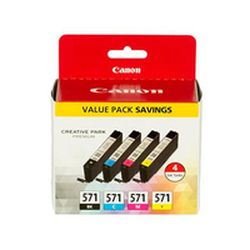 Canon CLI-571 Tintenpatrone Multipack schwarz/farbig (0386C005)